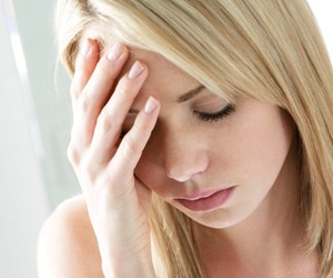 Depressed young woman