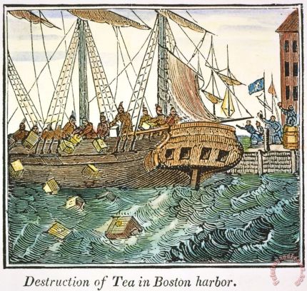 The Boston Tea Party, 1773 Painting; The Boston Tea Party, 1773 Art Print for sale