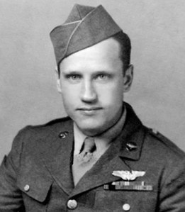 Staff Sgt. Jacob DeShazer, a member of the famed Doolittle Raiders, was the bombardier of Crew No.16, the last of the 16 B-25 Mitchell bombers to launch from the USS Hornet April 18, 1942, on the famous bombing run over Tokyo. Sergeant DeShazer, 95, died March 15. (U.S. Air Force photo)