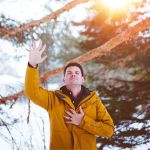 man-worshiping-outdoors